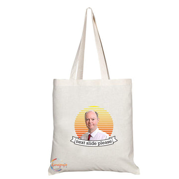 TB667 Next Slide Please Novelty Present Gift Printed Eco-Friendly Stylish Long Handled Tote Shoulder Bag