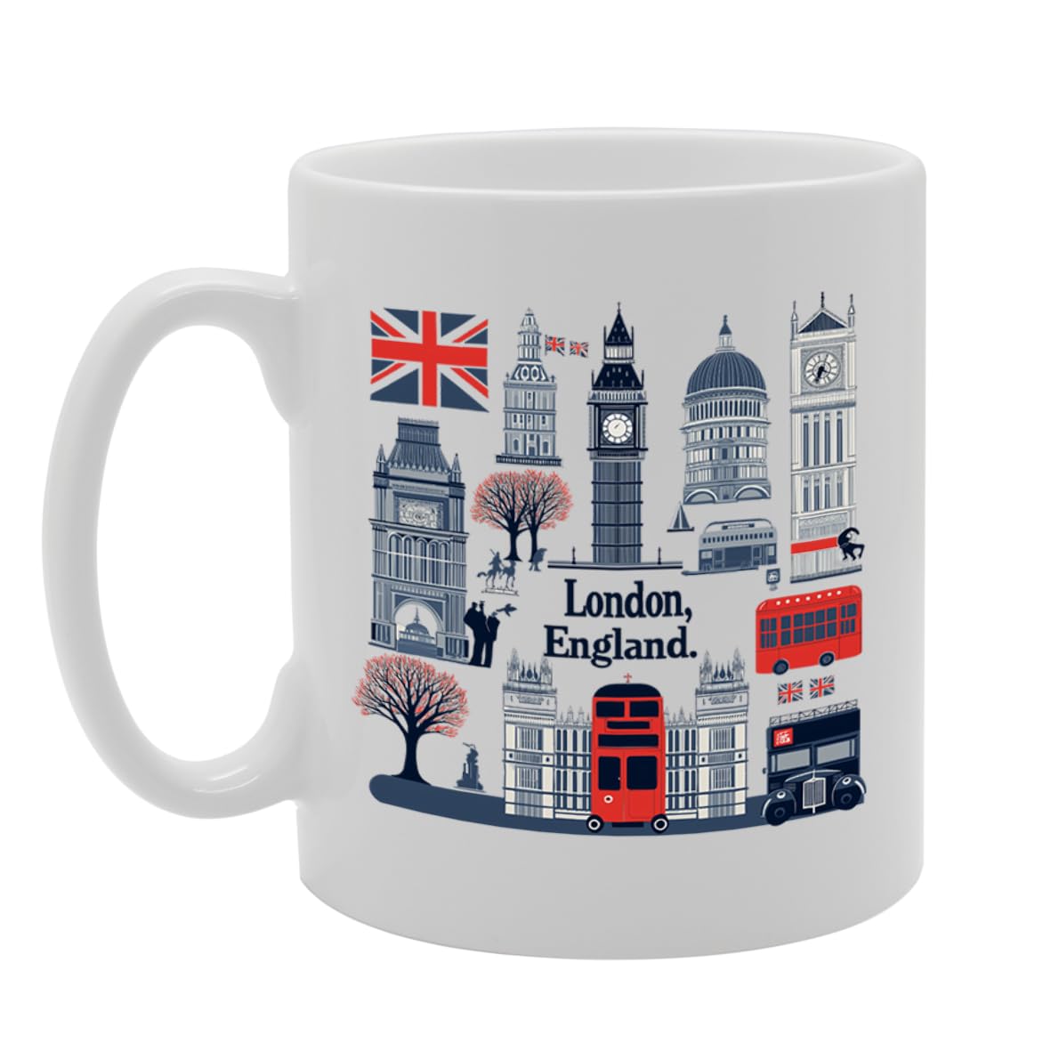 -   Printed Coffee Ceramic  Featuring Great Britain 4 Design (London 1) Mg6431 - Funny Printed Coffee Mug - Great Gift Idea