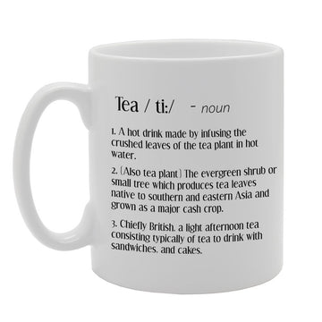 Tea Definition   Printed Tea Coffee Ceramic  Mg2317 - Funny Printed Coffee Mug - Great Gift Idea