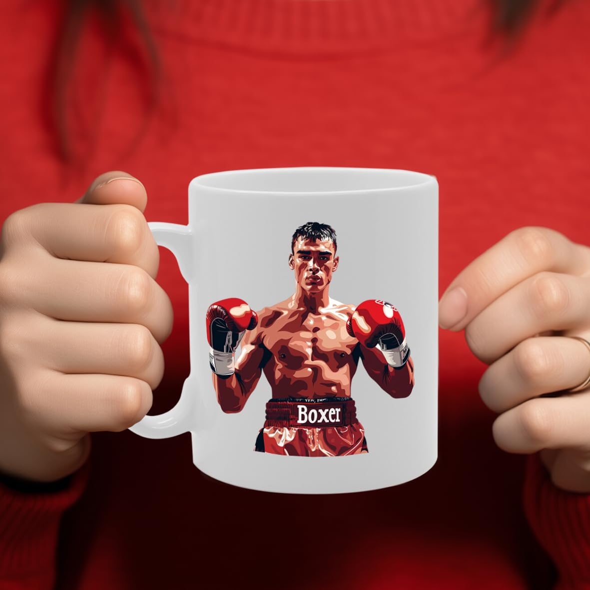 Mr Boxing  - Ideal For Boxers And Fight Fans, 11Oz Ceramic Coffee  For Combat Sports Enthusiasts And Gym Goers Mg5943 - Funny Printed Coffee Mug - Great Gift Idea