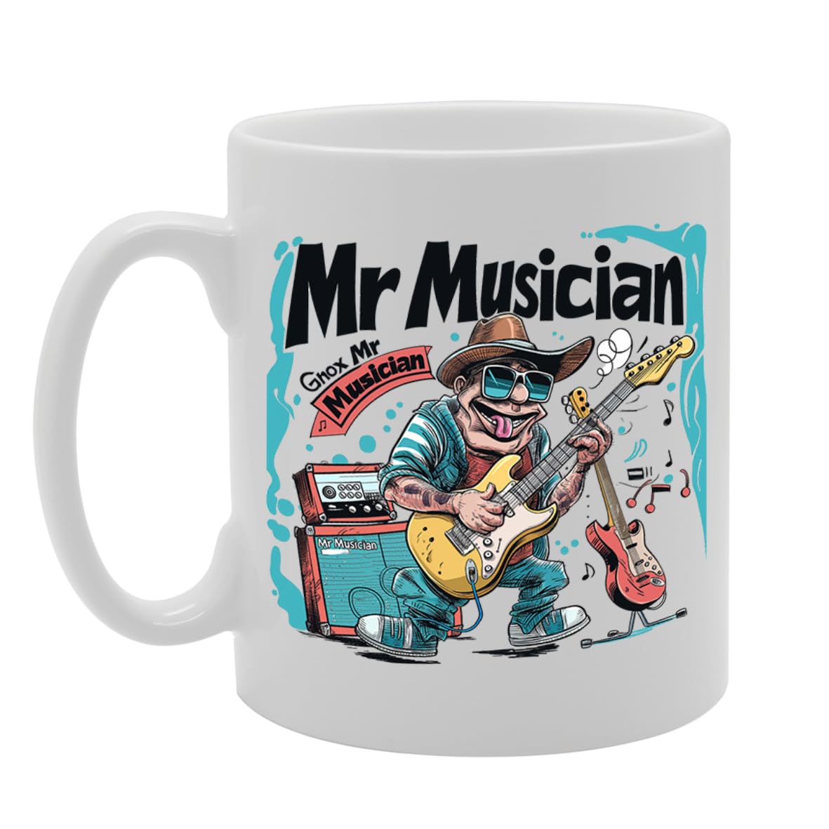 Mr Musician  - For Musicians, Band Members, Music Lovers, Durable Ceramic, Dishwasher Safe, Premium Print Mg6058 - Funny Printed Coffee Mug - Great Gift Idea