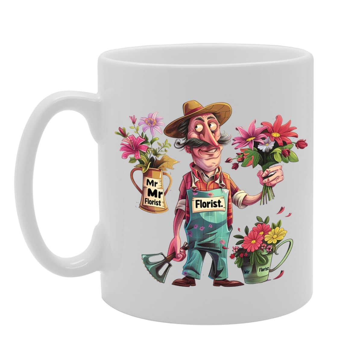 Mr Florist  - Created For Florists, Flower Enthusiasts, Gardening Lovers, Durable Ceramic, Dishwasher Safe Mg6011 - Funny Printed Coffee Mug - Great Gift Idea
