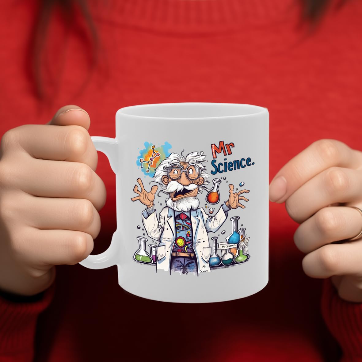 Mr Science  - Designed For Scientists, Science Teachers, Research Enthusiasts, Durable Ceramic, Dishwasher Safe Mg6020 - Funny Printed Coffee Mug - Great Gift Idea