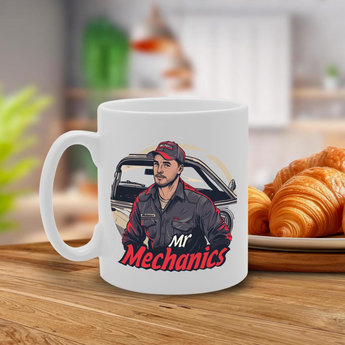Mr Mechanic  - Ideal For Mechanics And Car Enthusiasts, 11Oz Ceramic Coffee  For Auto Technicians And Garage Pros Mg5926 - Funny Printed Coffee Mug - Great Gift Idea