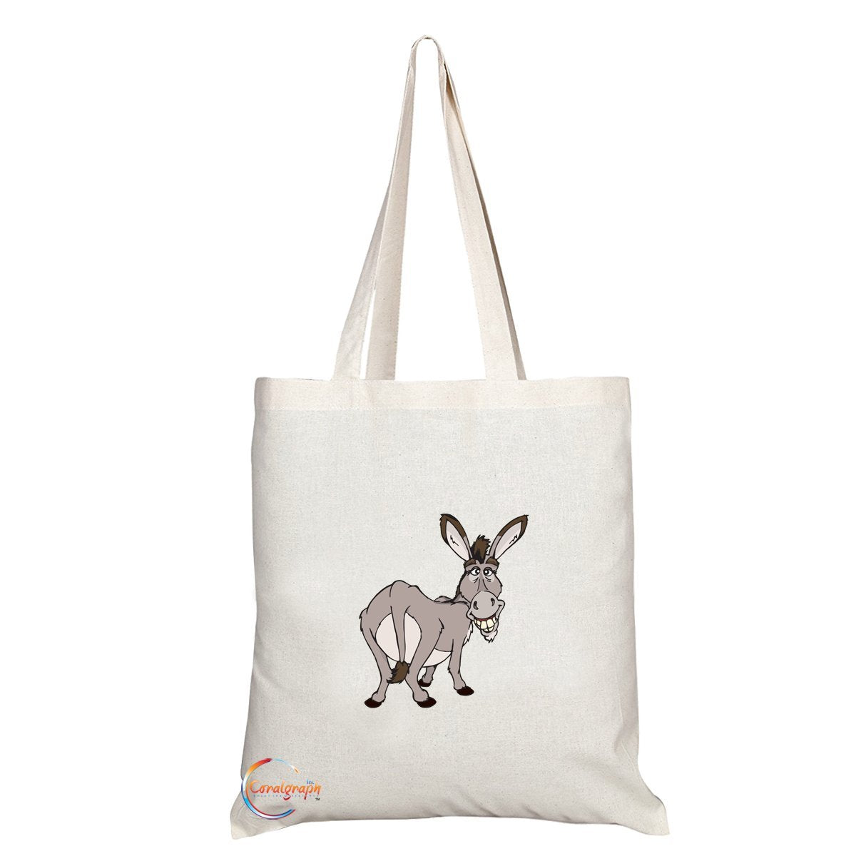 TB095 Smart Ass Novelty Present Gift Printed Eco-Friendly Stylish Long Handled Tote Shoulder Bag