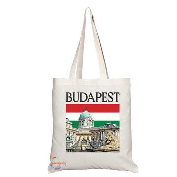 TB1550 Budapest Hungary - B Novelty Present Gift Printed Eco-Friendly Stylish Long Handled Tote Shoulder Bag