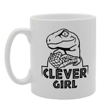 Clever Girl   Printed Tea Coffee Ceramic  Mg2487 - Funny Printed Coffee Mug - Great Gift Idea