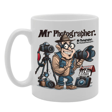 Mr Photographer  - For Photographers, Photography Enthusiasts, Artists, Durable Ceramic, Dishwasher Safe, Premium Print Mg6074 - Funny Printed Coffee Mug - Great Gift Idea