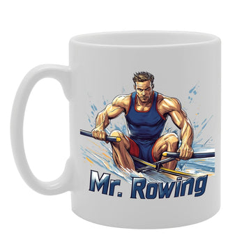 11Oz Ceramic  Featuring Popular Sports Designs From Around The World – Ideal For Sports Fans And Enthusiasts (Rowing Mg6568) - Funny Printed Coffee Mug - Great Gift Idea