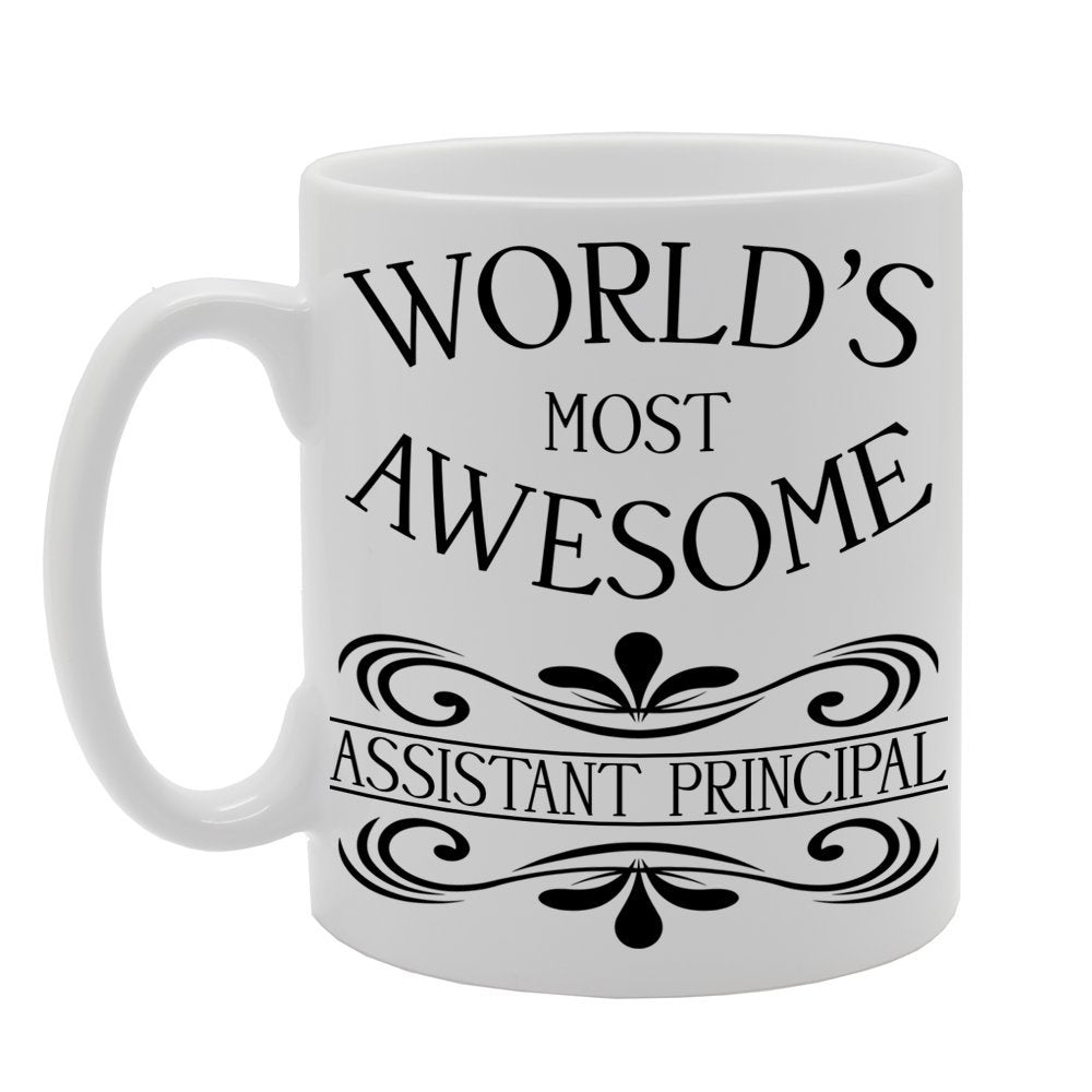 World'S Most Awesome Assistant Pripal   Printed Tea Coffee Ceramic  Mg397 - Funny Printed Coffee Mug - Great Gift Idea