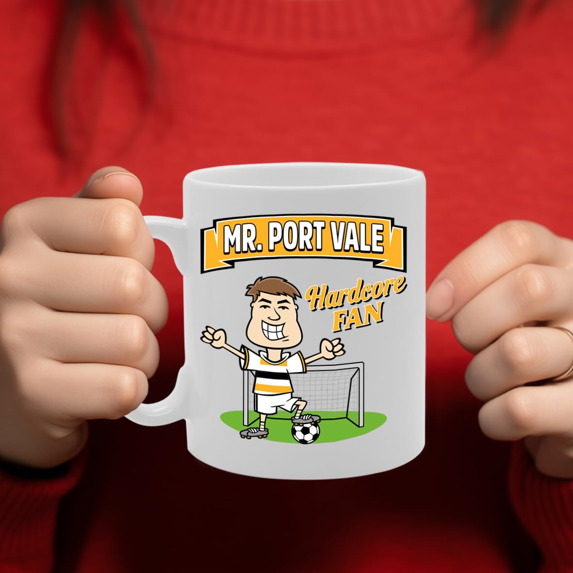 Mr Port Vale Hardcore Fan   Printed Tea Coffee Ceramic  Mg5867 - Funny Printed Coffee Mug - Great Gift Idea