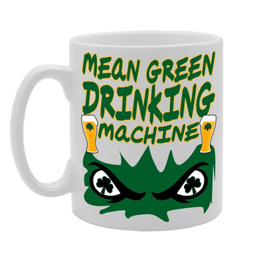 Mean Green Drinking Machine   Printed Tea Coffee Ceramic  Mg163 - Funny Printed Coffee Mug - Great Gift Idea