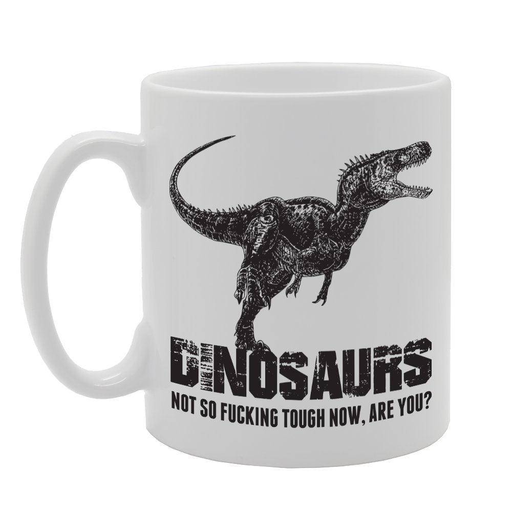 Dinosaurs Not So F**Cking Tough Now Are You?   Printed Tea Coffee Ceramic  Mg2113 - Funny Printed Coffee Mug - Great Gift Idea
