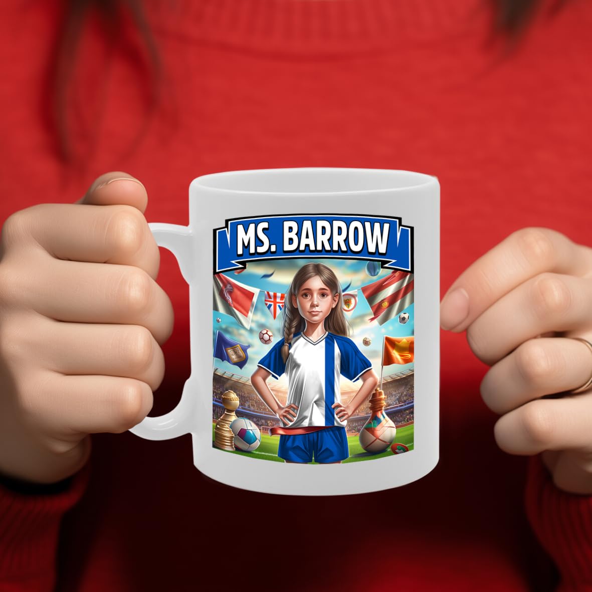Ms Barrow   Printed Tea Coffee Ceramic  For Footie Fan Ladies Girls Mg6384 - Funny Printed Coffee Mug - Great Gift Idea