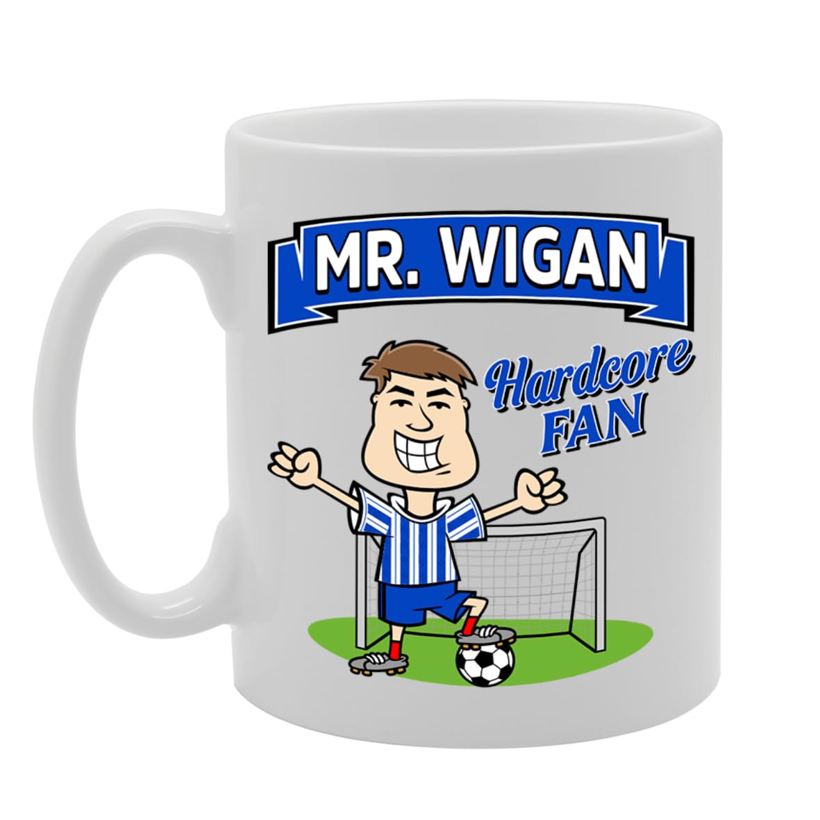 Mr Wigan Hardcore Fan   Printed Tea Coffee Ceramic  Mg5855 - Funny Printed Coffee Mug - Great Gift Idea