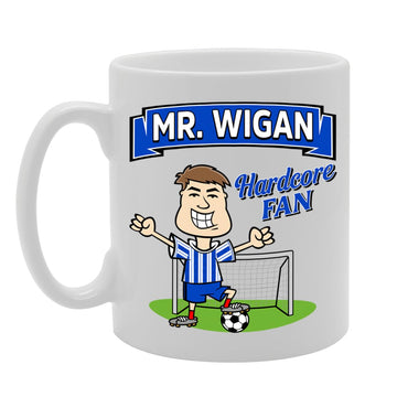 Mr Wigan Hardcore Fan   Printed Tea Coffee Ceramic  Mg5855 - Funny Printed Coffee Mug - Great Gift Idea