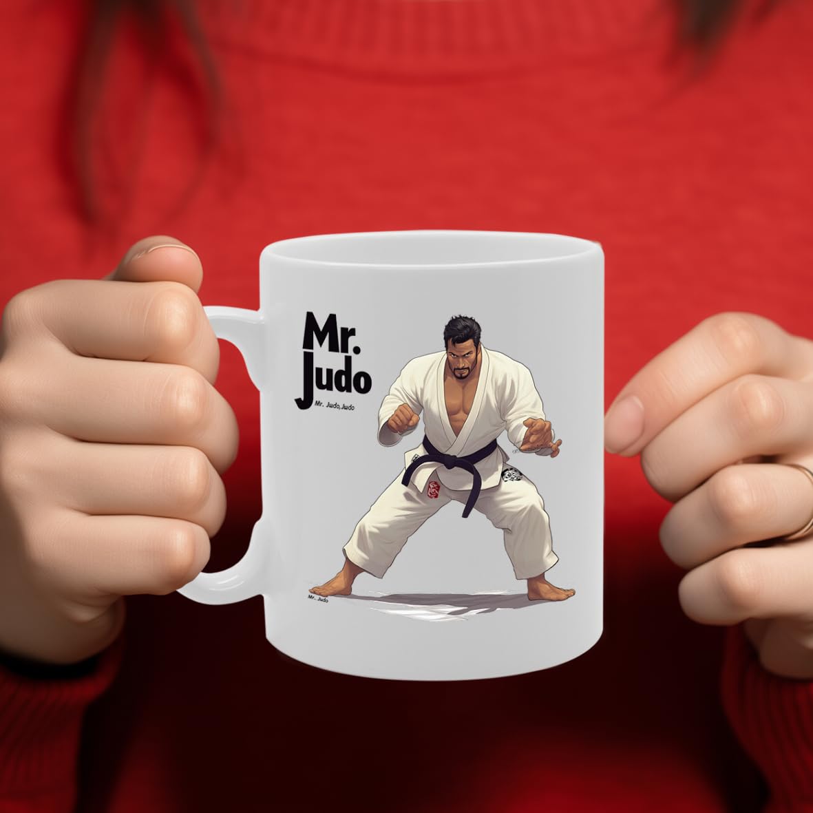 11Oz Ceramic  Featuring Popular Sports Designs From Around The World – Ideal For Sports Fans And Enthusiasts (Judo Mg6563) - Funny Printed Coffee Mug - Great Gift Idea