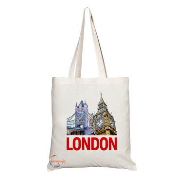 TB1520 London Big Ben Landmark Novelty Present Gift Printed Tourist Tote Shoulder Souvenir Gift Bag