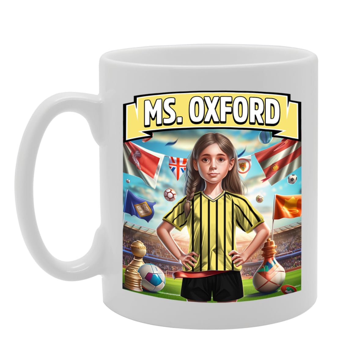 Ms Oxford   Printed Tea Coffee Ceramic  For Footie Fan Ladies Girls Mg6384 - Funny Printed Coffee Mug - Great Gift Idea