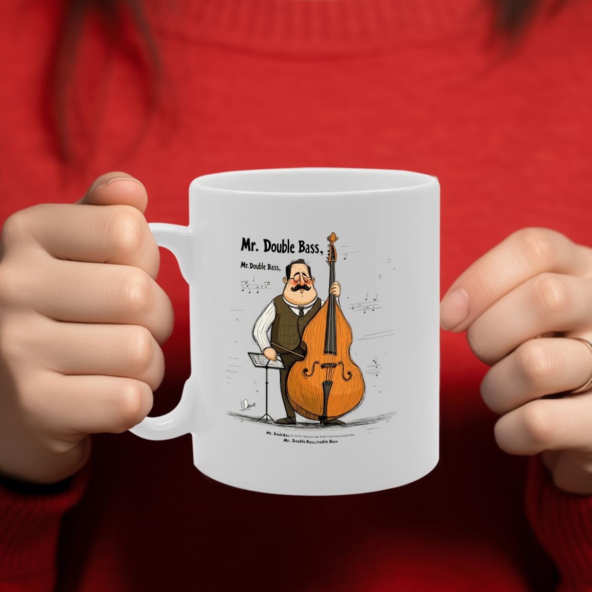 11Oz Ceramic  Mg6550 Featuring Mr Conga – For Musicians And Music Lovers - Funny Printed Coffee Mug - Great Gift Idea