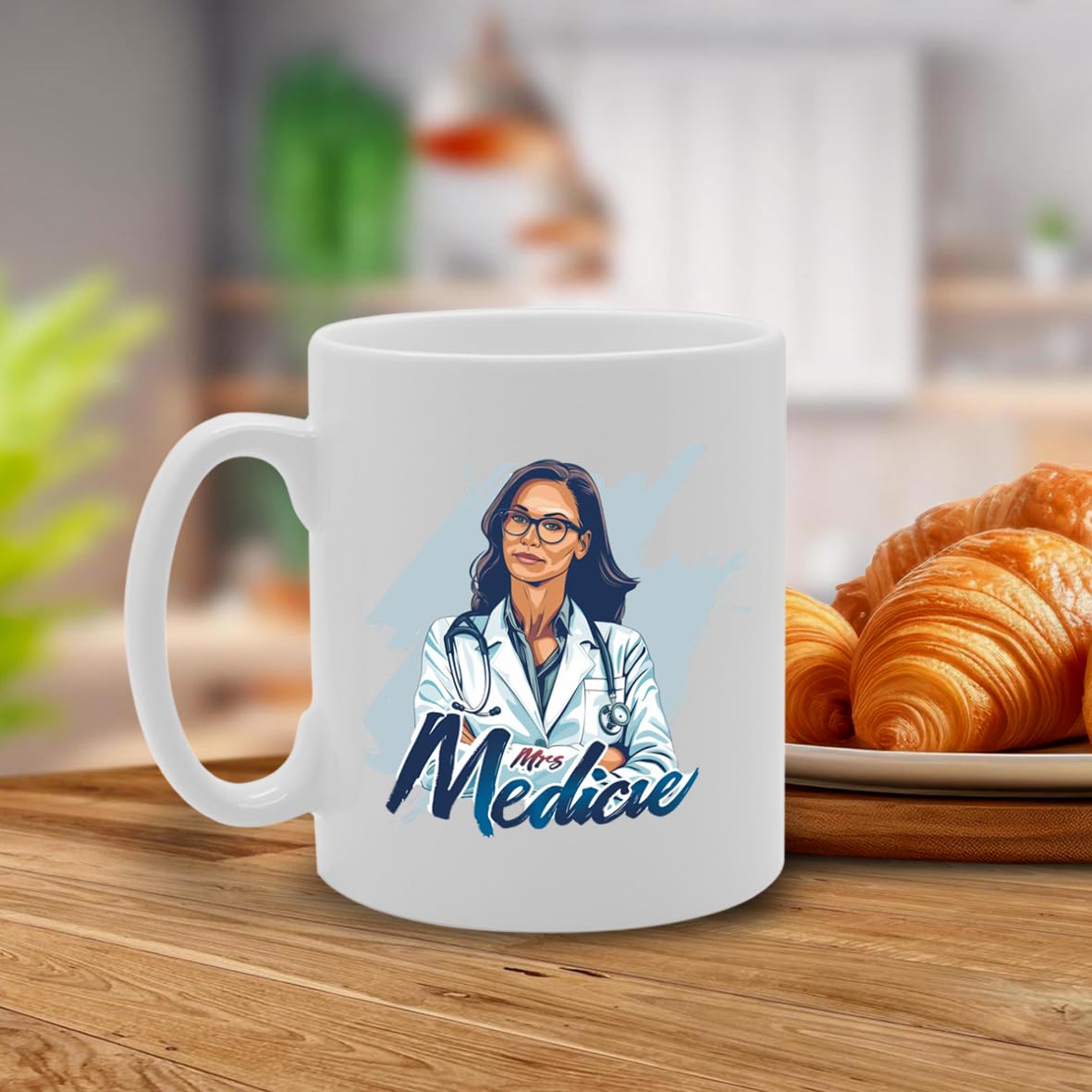 Mrs Medicine  - Ideal For Doctors And Healthcare Professionals, 11Oz Ceramic Coffee  For Medical Experts And Health Enthusiasts Mg5967 - Funny Printed Coffee Mug - Great Gift Idea
