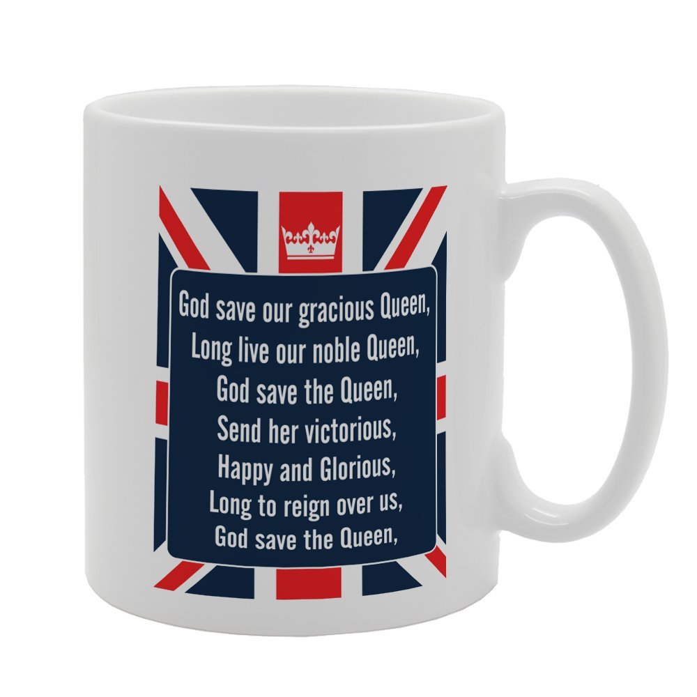 God Save The Queen   Printed Tea Coffee Ceramic  Mg2667 - Funny Printed Coffee Mug - Great Gift Idea