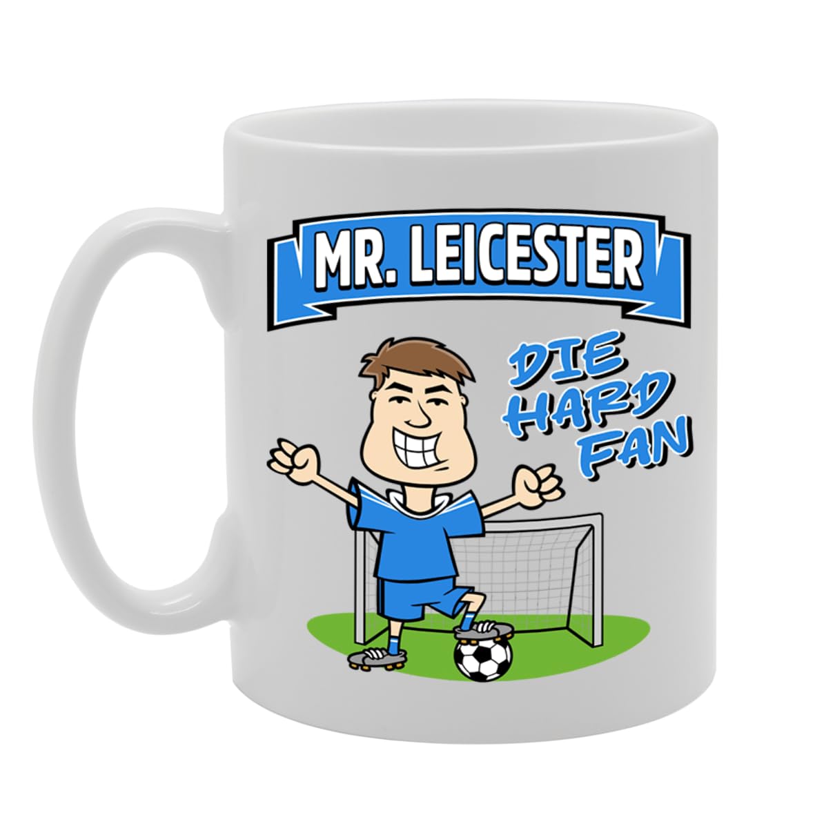 Mr Leicester Die Hard Fan   Printed Tea Coffee Ceramic  Mg5821 - Funny Printed Coffee Mug - Great Gift Idea
