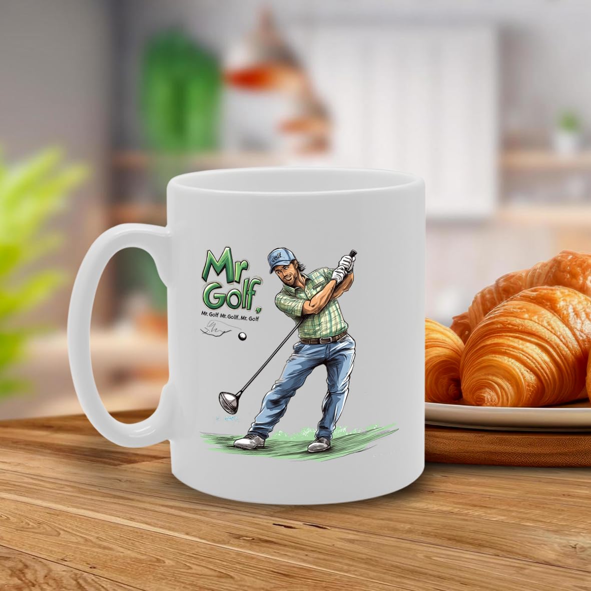 11Oz Ceramic  Featuring Popular Sports Designs From Around The World – Ideal For Sports Fans And Enthusiasts (Golf Mg6560) - Funny Printed Coffee Mug - Great Gift Idea