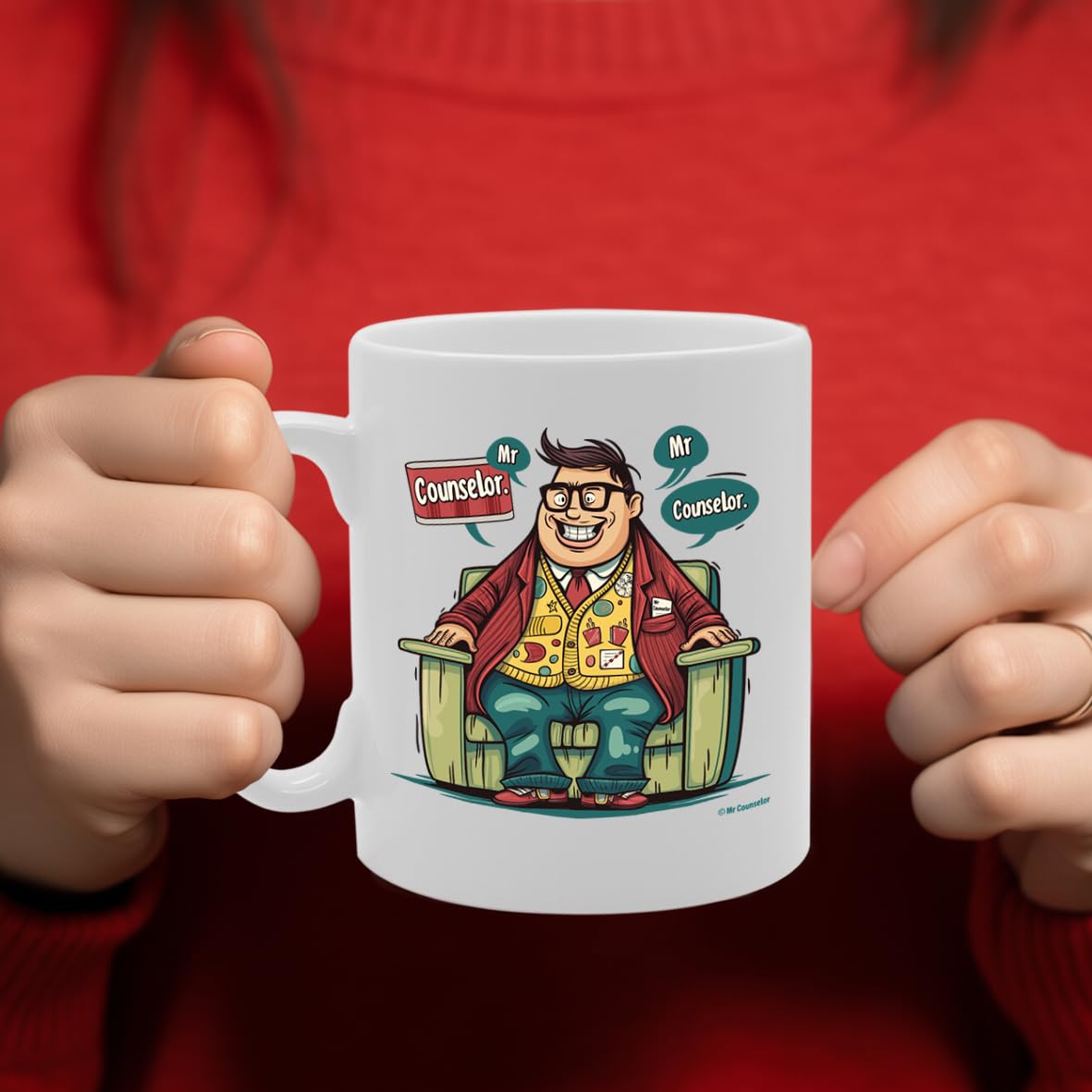 Mr Counselor  - For Counselors, Therapists, Guidance Professionals, Durable Ceramic, Dishwasher Safe, Premium Print Mg6076 - Funny Printed Coffee Mug - Great Gift Idea