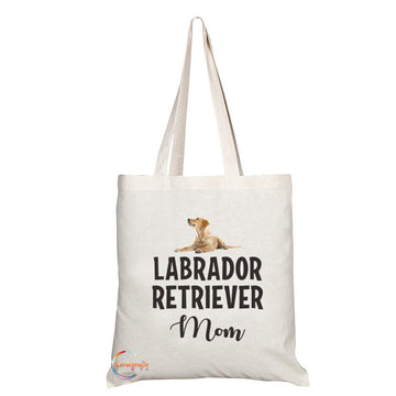 TB573 LABRADOR RETRIEVER Mom Novelty Present Gift Printed Eco-Friendly Stylish Long Handled Tote Shoulder Bag