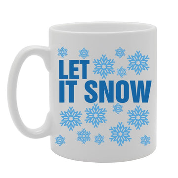 Let It Snow   Printed Tea Coffee Ceramic  Mg4165 - Funny Printed Coffee Mug - Great Gift Idea