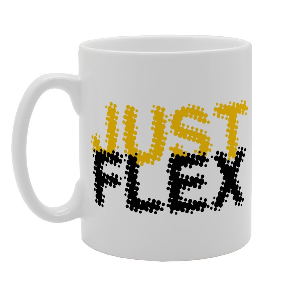 Just Flex Dots Image   Printed Tea Coffee Ceramic  Mg1559 - Funny Printed Coffee Mug - Great Gift Idea