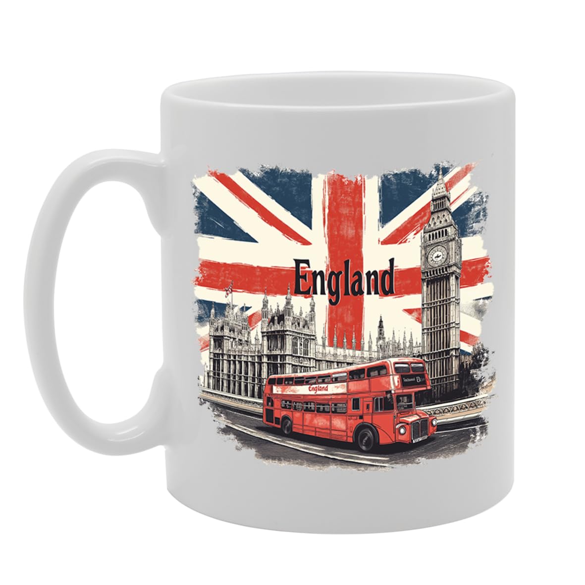 -   Printed Coffee Ceramic  Featuring Great Britain 4 Design (England 2) Mg6431 - Funny Printed Coffee Mug - Great Gift Idea