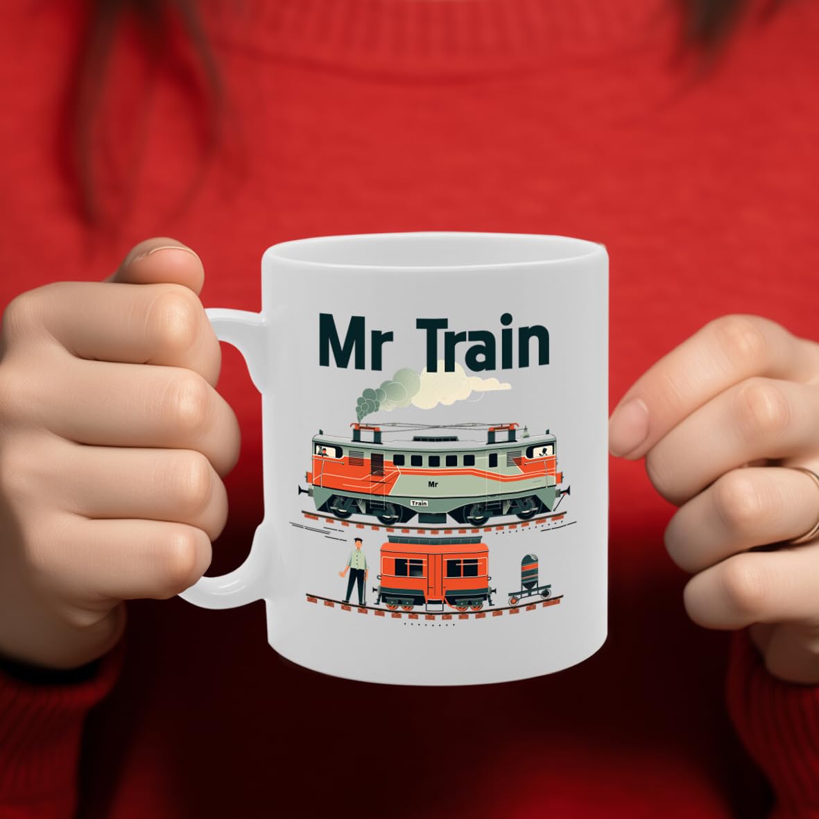 Mr Train Spotter  - Ideal For Train Enthusiasts And Rail Fans, 11Oz Ceramic Coffee  For Locomotive Lovers And Railway Buffs Mg5916 - Funny Printed Coffee Mug - Great Gift Idea