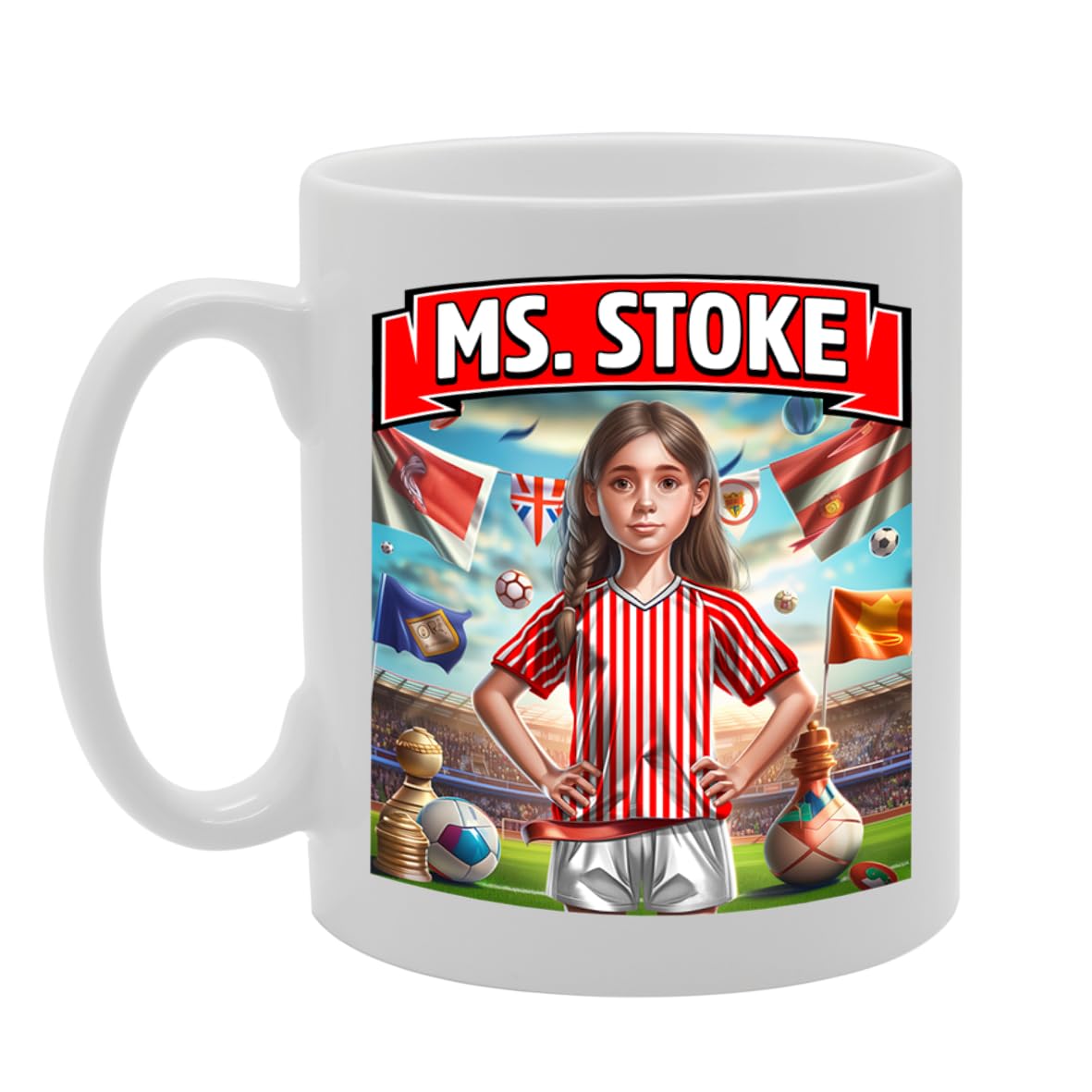 Ms Stoke   Printed Tea Coffee Ceramic  For Footie Fan Ladies Girls Mg6384 - Funny Printed Coffee Mug - Great Gift Idea