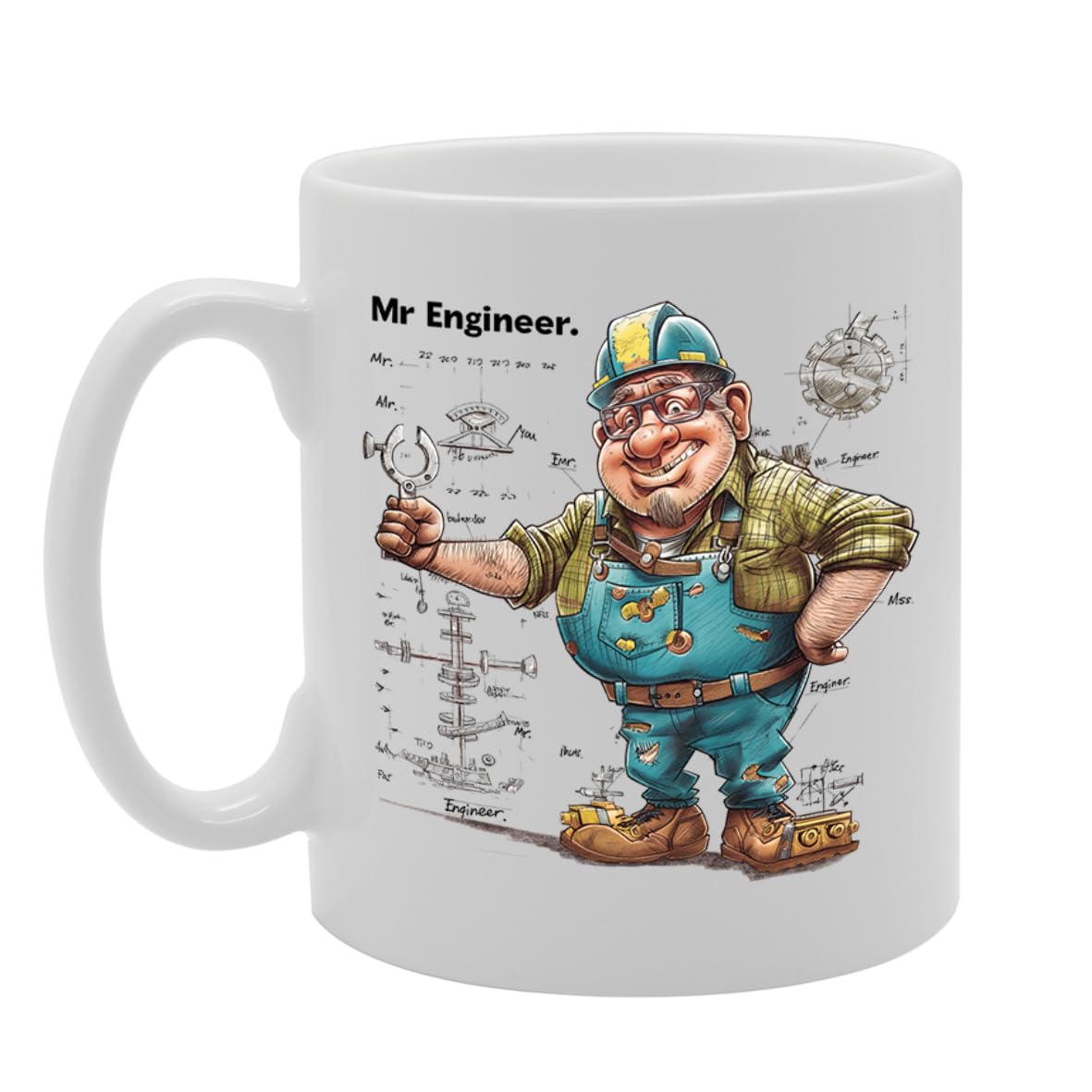Mr Engineer  - For Engineers, Stem Professionals, Tech Enthusiasts, Durable Ceramic, Dishwasher Safe Mg6042 - Funny Printed Coffee Mug - Great Gift Idea