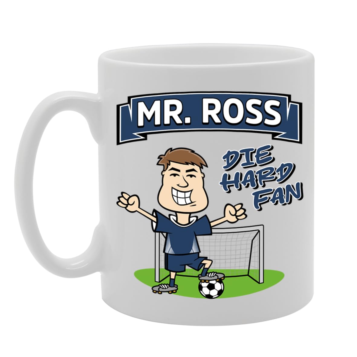 Mr Ross Die Hard Fan   Printed Tea Coffee Ceramic  Mg5898 - Funny Printed Coffee Mug - Great Gift Idea
