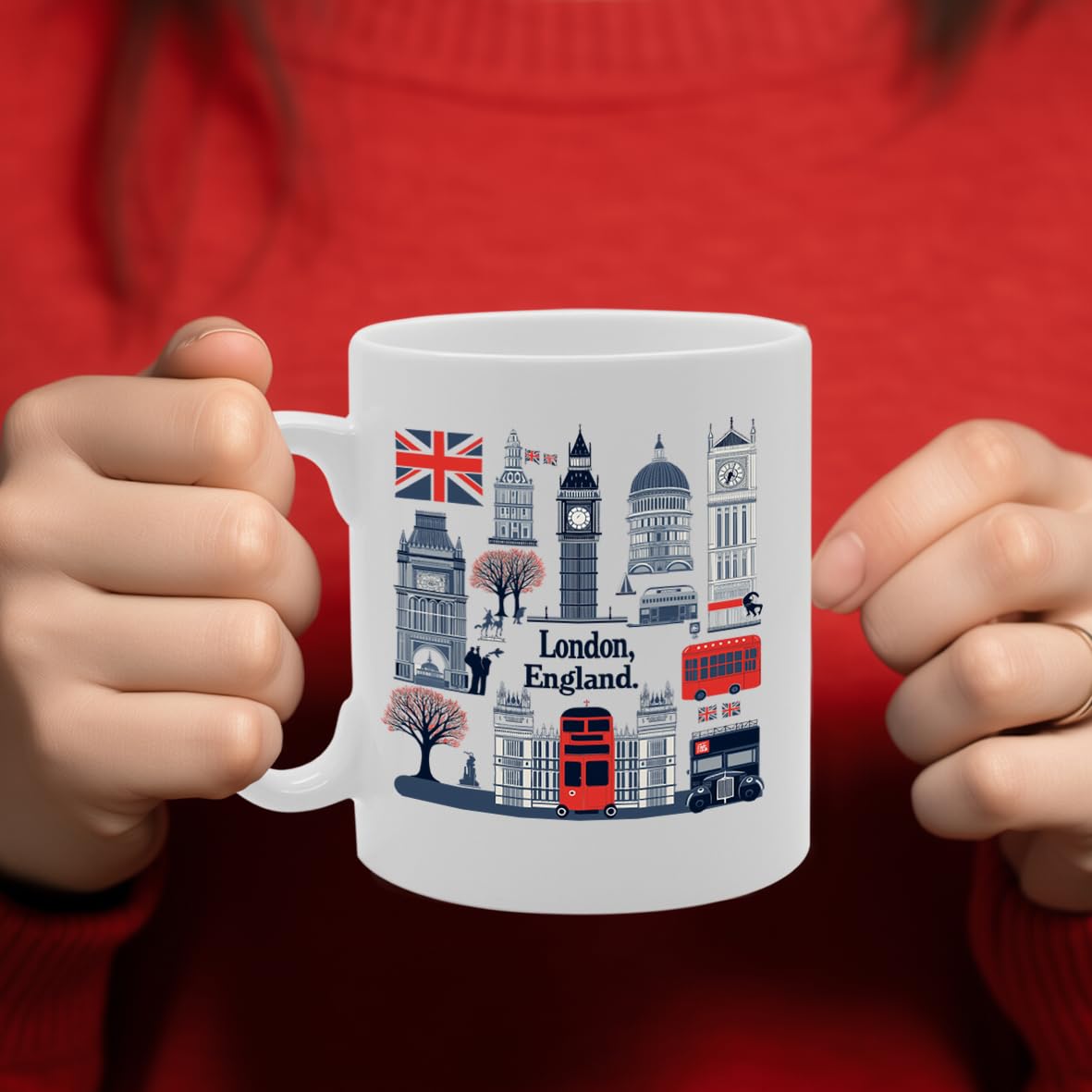 -   Printed Coffee Ceramic  Featuring Great Britain 4 Design (London 1) Mg6431 - Funny Printed Coffee Mug - Great Gift Idea