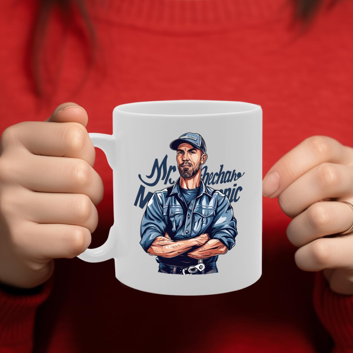 Mr Mechanic  - Ideal For Mechanics And Car Enthusiasts, 11Oz Ceramic Coffee  For Auto Technicians And Garage Pros Mg5948 - Funny Printed Coffee Mug - Great Gift Idea