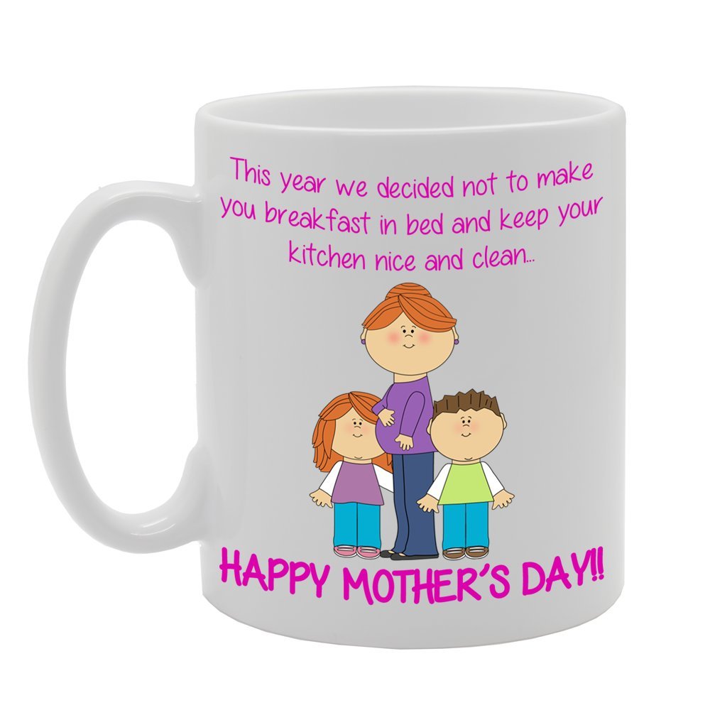 Happy Mother'S Day Slogan   Printed Ceramic Tea Coffee  Mg034 - Funny Printed Coffee Mug - Great Gift Idea