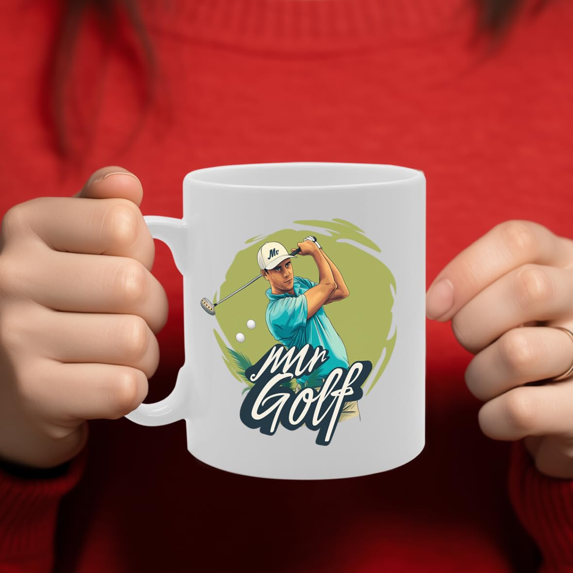 Mr Golf  - Ideal For Golfers And Sports Enthusiasts, 11Oz Ceramic Coffee  For Golf Fans And Club Members Mg5989 - Funny Printed Coffee Mug - Great Gift Idea