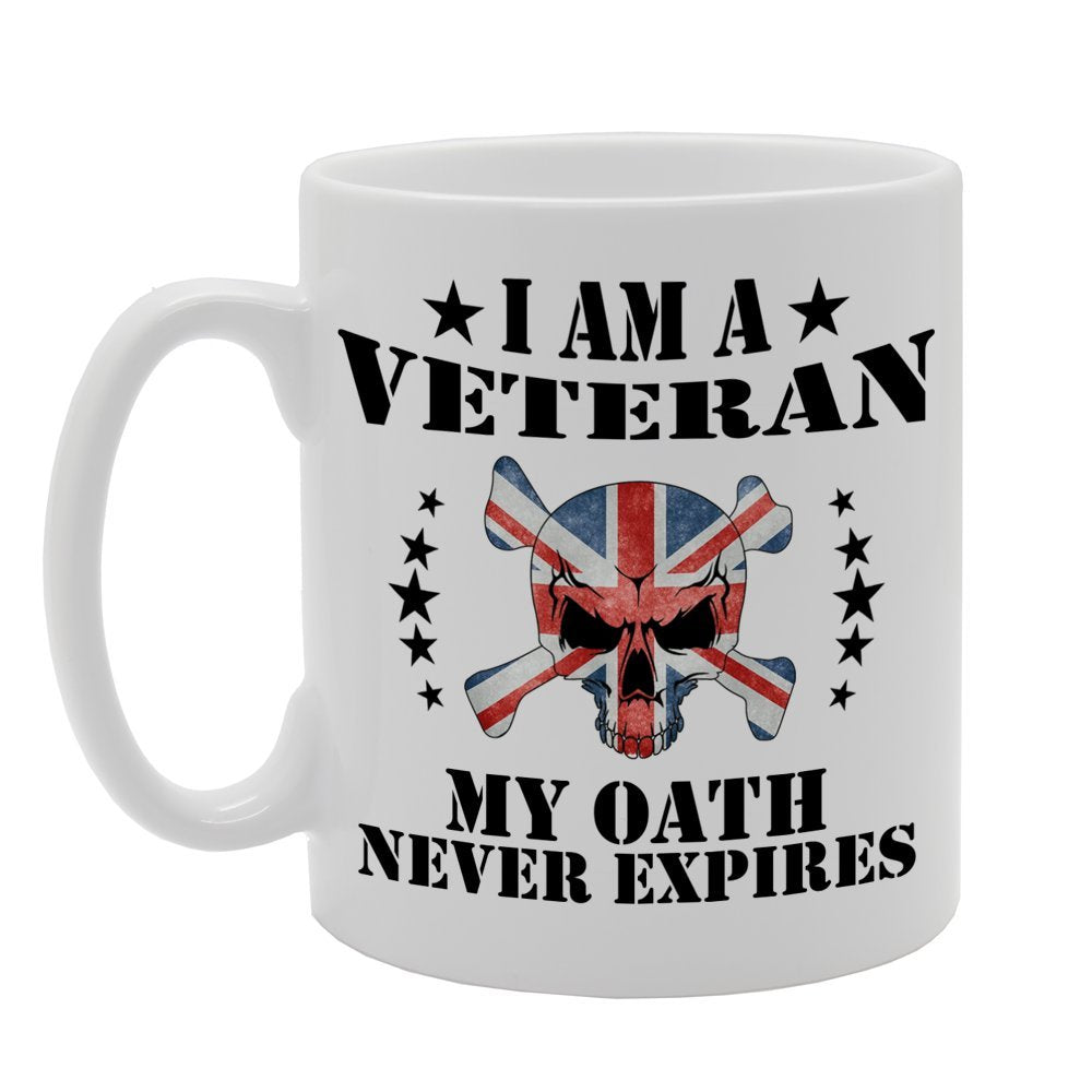 I Am A Veteran My Oath Never Expires   Printed Tea Coffee Ceramic  Mg651 - Funny Printed Coffee Mug - Great Gift Idea