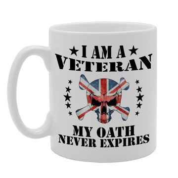 I Am A Veteran My Oath Never Expires   Printed Tea Coffee Ceramic  Mg651 - Funny Printed Coffee Mug - Great Gift Idea