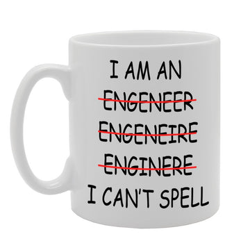 I Can'T Spell, Spelling Mistake    Printed Tea Coffee Ceramic  Mg630 - Funny Printed Coffee Mug - Great Gift Idea