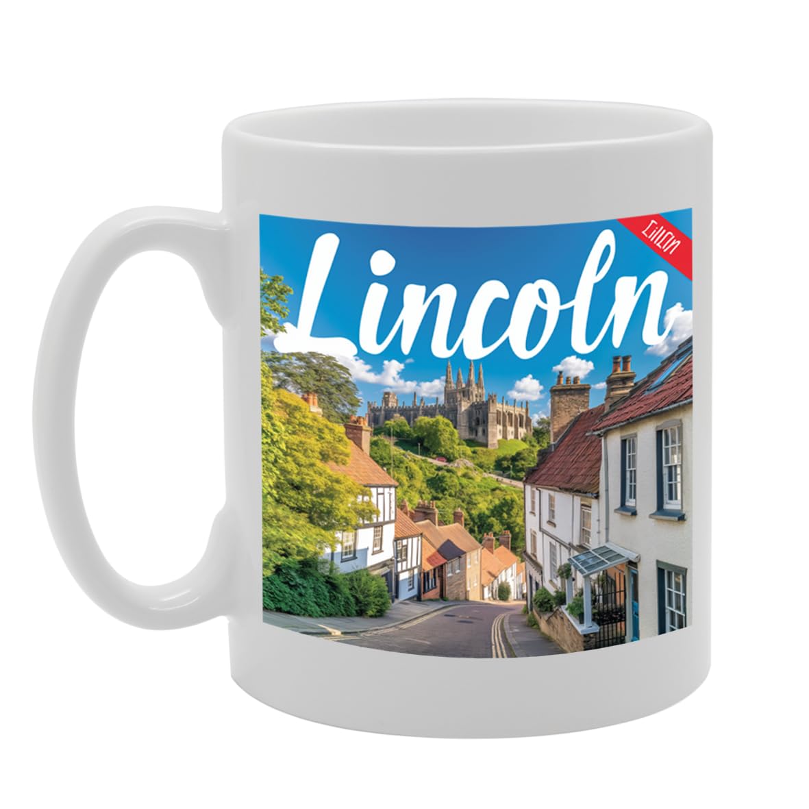Printed Coffee Ceramic  Featuring Cities And Landmarks In United Kingdom (Loln) - Funny Printed Coffee Mug - Great Gift Idea