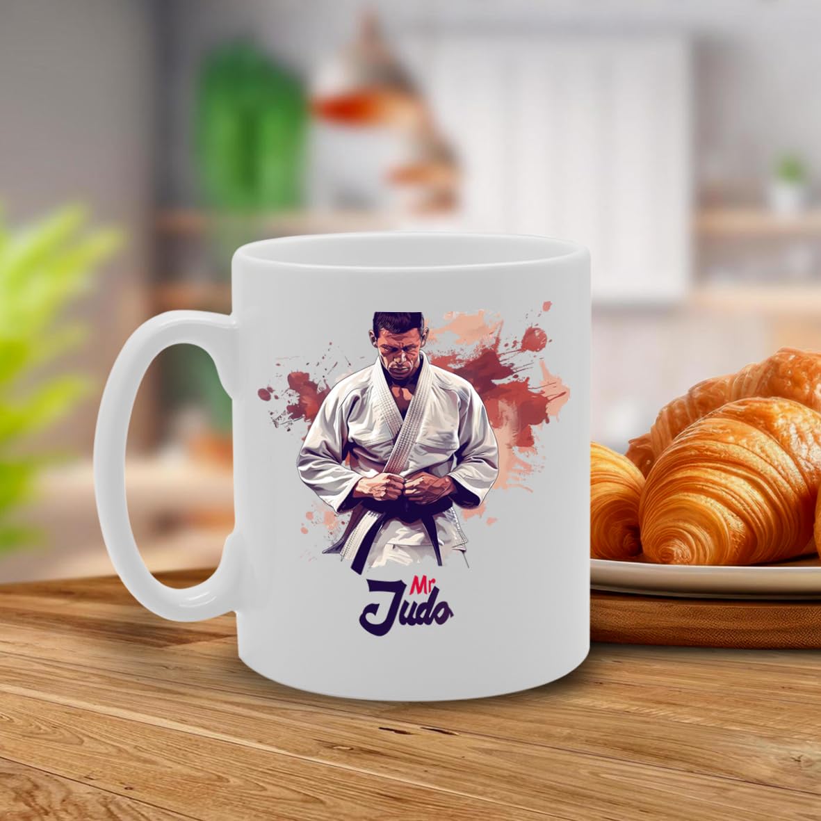 Mr Judo  - Ideal For Judo Practitioners And Martial Arts Enthusiasts, 11Oz Ceramic Coffee  For Dojo Lovers And Combat Sports Fans Mg5954 - Funny Printed Coffee Mug - Great Gift Idea