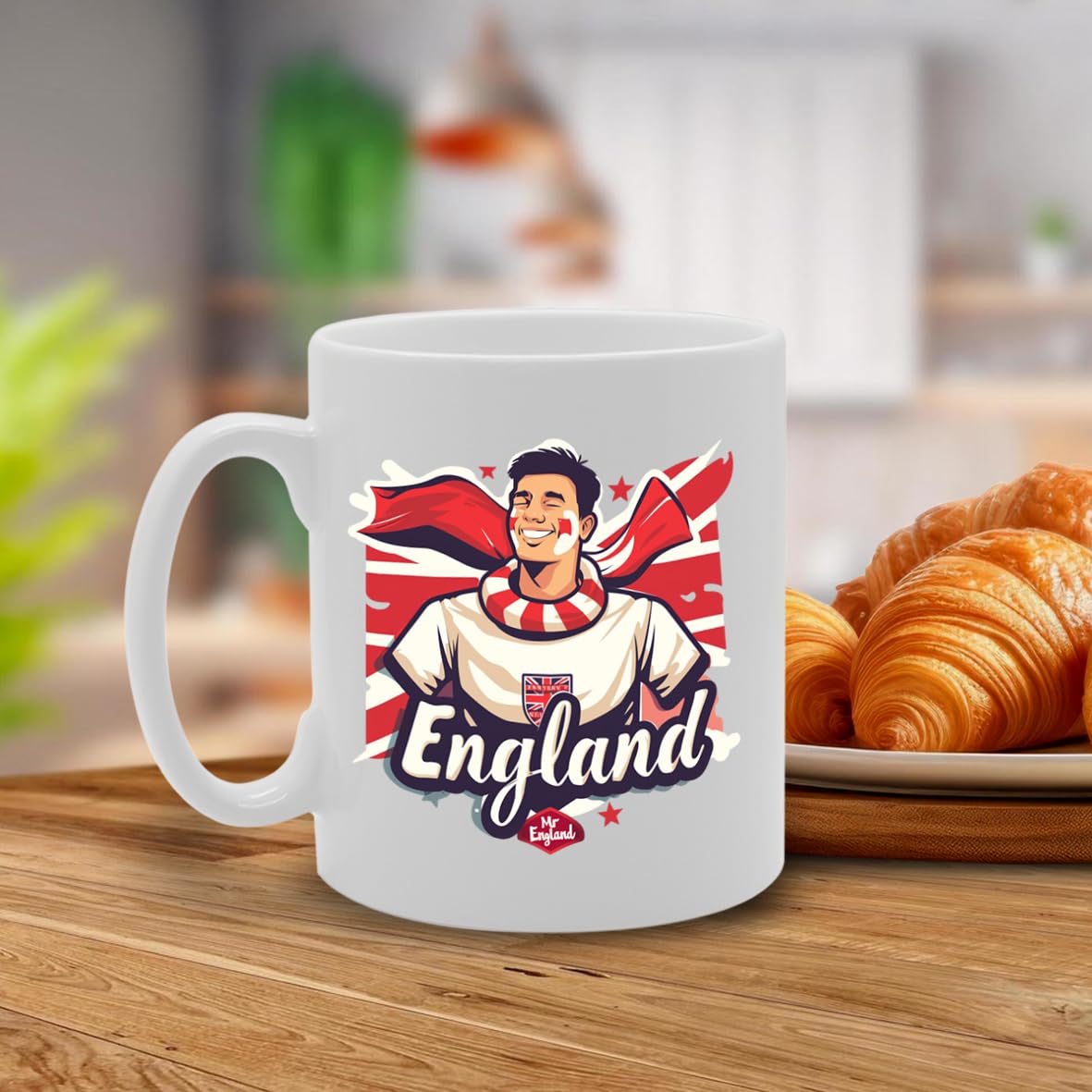 Mr England Fan  - Ideal For Football Fans And Sports Enthusiasts, 11Oz Ceramic Coffee  For England Supporters And Patriotic Fans Mg5927 - Funny Printed Coffee Mug - Great Gift Idea
