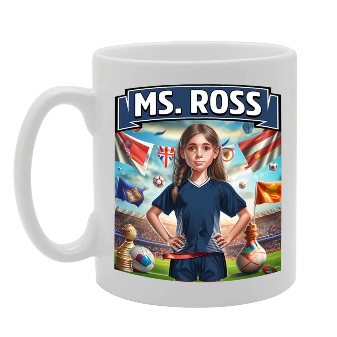 Football Fan Ceramic  - Perfect   For Soccer Lovers, Ladies & Girls - Printed Cup For Footie Enthusiasts (Ross County) - Funny Printed Coffee Mug - Great Gift Idea