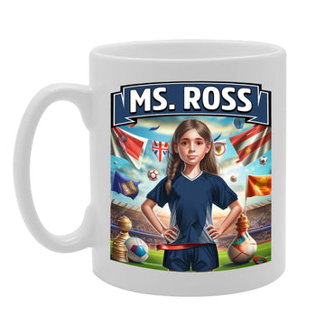 Football Fan Ceramic  - Perfect   For Soccer Lovers, Ladies & Girls - Printed Cup For Footie Enthusiasts (Ross County) - Funny Printed Coffee Mug - Great Gift Idea