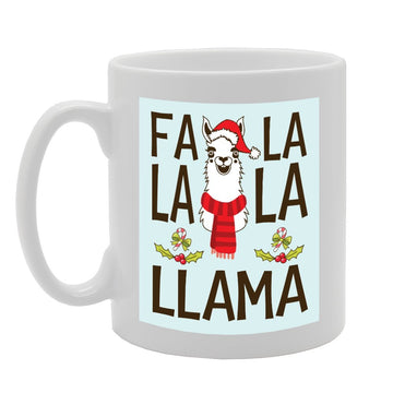 Llama Santa Christmas   Printed Tea Coffee Ceramic  Mg3654 - Funny Printed Coffee Mug - Great Gift Idea